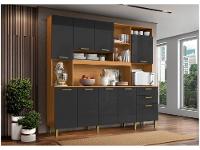 Armário de Cozinha Completa Aramóveis Kit Mega 9 Portas 2 Gavetas - 1