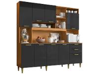Armário de Cozinha Completa Aramóveis Kit Mega 9 Portas 2 Gavetas - 3