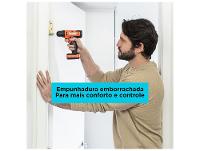 Furadeira e Parafusadeira de Impacto Black+Decker a Bateria 20 Peças BCD712VHD-BR