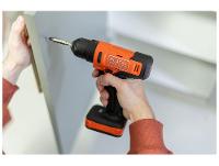 Furadeira e Parafusadeira de Impacto Black+Decker a Bateria 20 Peças BCD712VHD-BR - 6