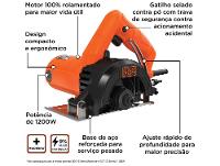Serra Mármore Elétrica Black+Decker BES41200 4 1/2” 14000 RPM - 2