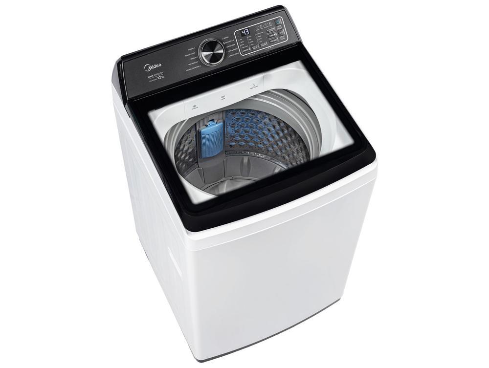 Lavadora de Roupas Midea 12kg 10 Programas de Lavagem Branco Wave Impeller MAV04W120/WKBR04 - 5