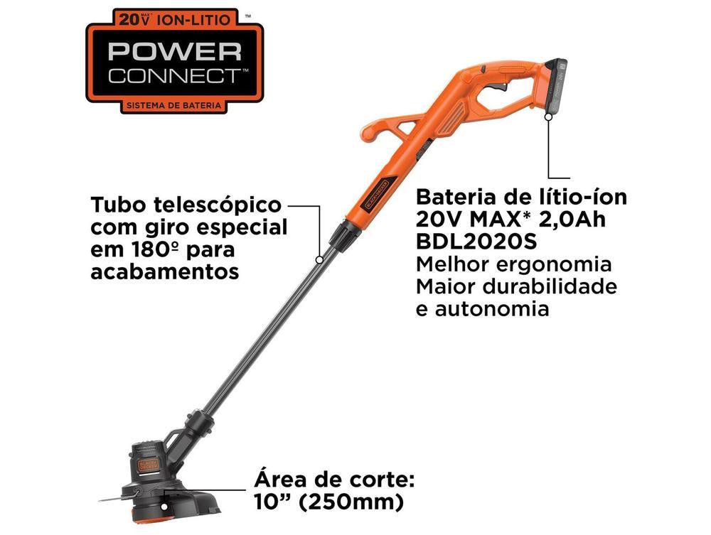 Aparador de Grama a Bateria sem Fio 20V Black+Decker BCST201C1-BR - 2