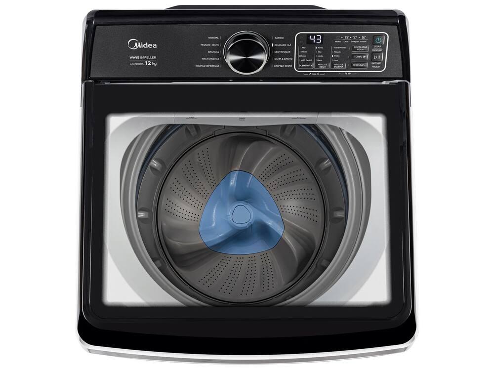 Lavadora de Roupas Midea 12kg 10 Programas de Lavagem Branco Wave Impeller MAV04W120/WKBR05 - 9