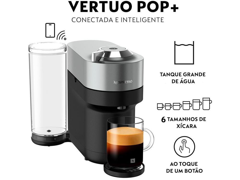Cafeteira Nespresso Vertuo POP+ GCV6BR Titânio GCV6-BR-TI-NE - 6
