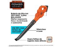 Soprador de Folhas a Bateria Black+Decker BCSW221E1-BR - 2