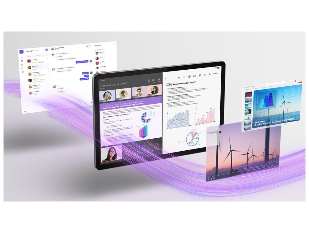 Tablet Lenovo Idea Tab com Capa Teclado e Caneta 8GB RAM 128GB 11" Android 15 MediaTek Dimensity 6300 Wi-Fi - 8