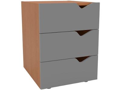 Gaveteiro para Escritório 3 Gavetas Politorno Móveis Porto