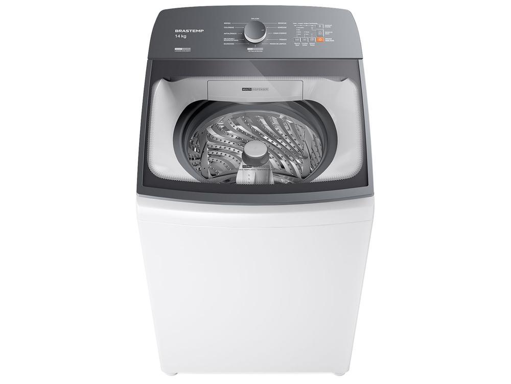 Lavadora de Roupas Brastemp 14kg Cesto Inox 12 Programas de Lavagem Branca BWJ14AB - 1