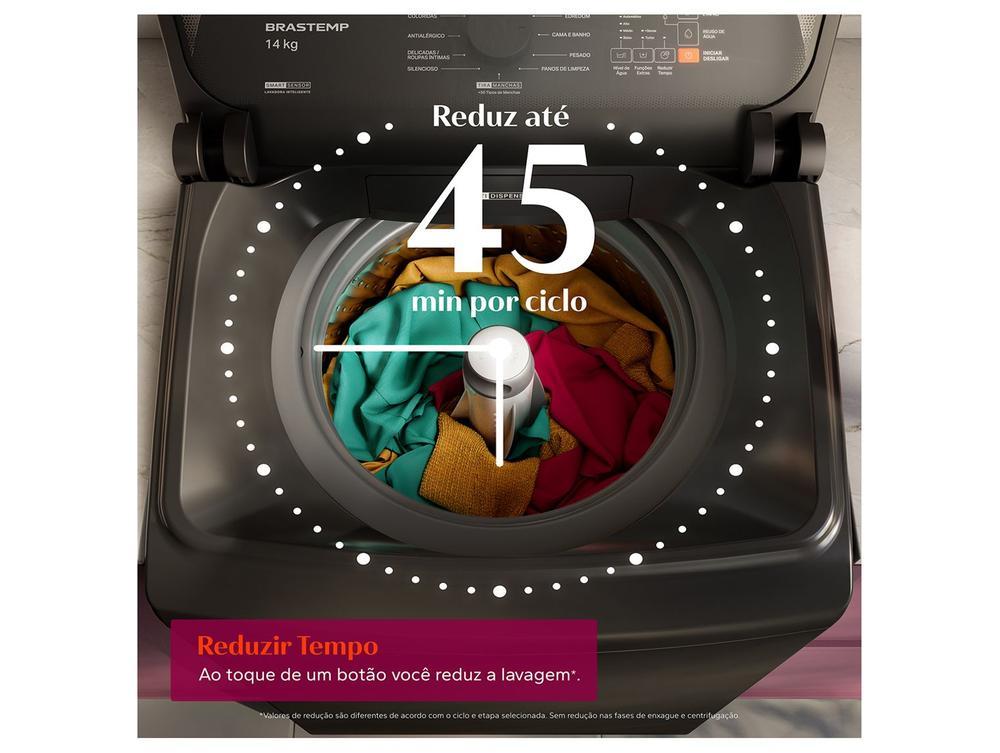 Lavadora de Roupas Brastemp 14kg Cesto Inox 12 Programas de Lavagem Cinza Platinum BWJ14A9 - 2