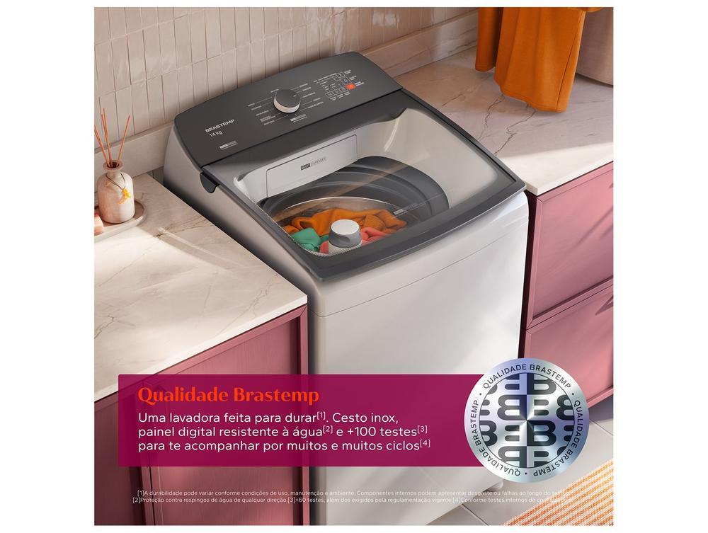 Lavadora de Roupas Brastemp 14kg Cesto Inox 12 Programas de Lavagem Branca BWJ14AB - 3