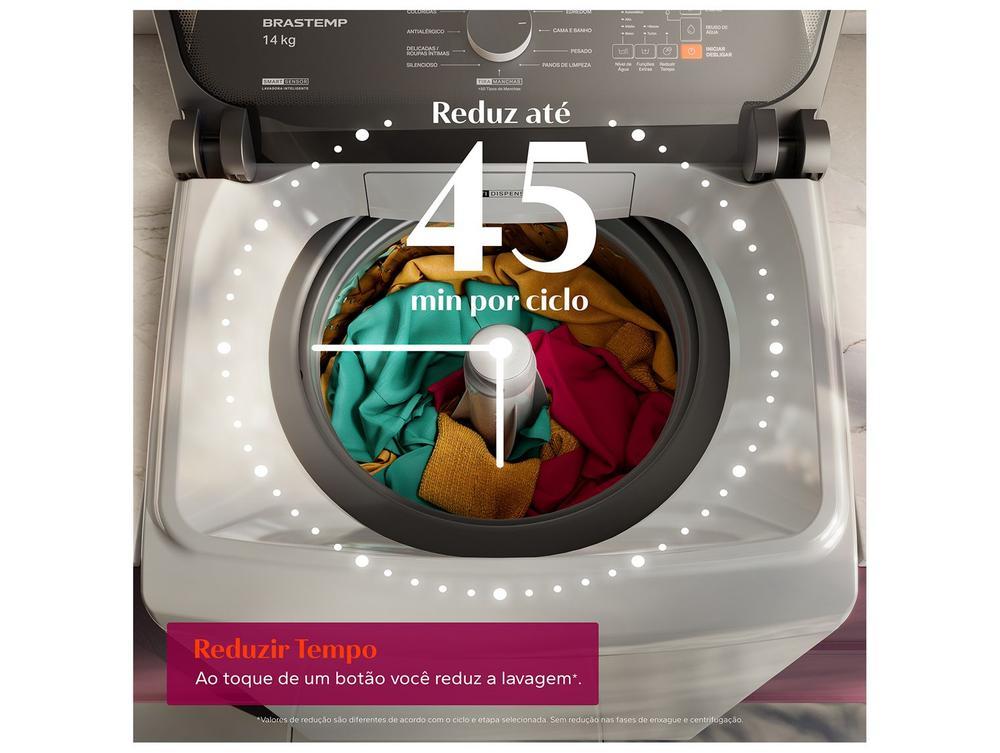 Lavadora de Roupas Brastemp 14kg Cesto Inox 12 Programas de Lavagem Branca BWJ14AB - 4