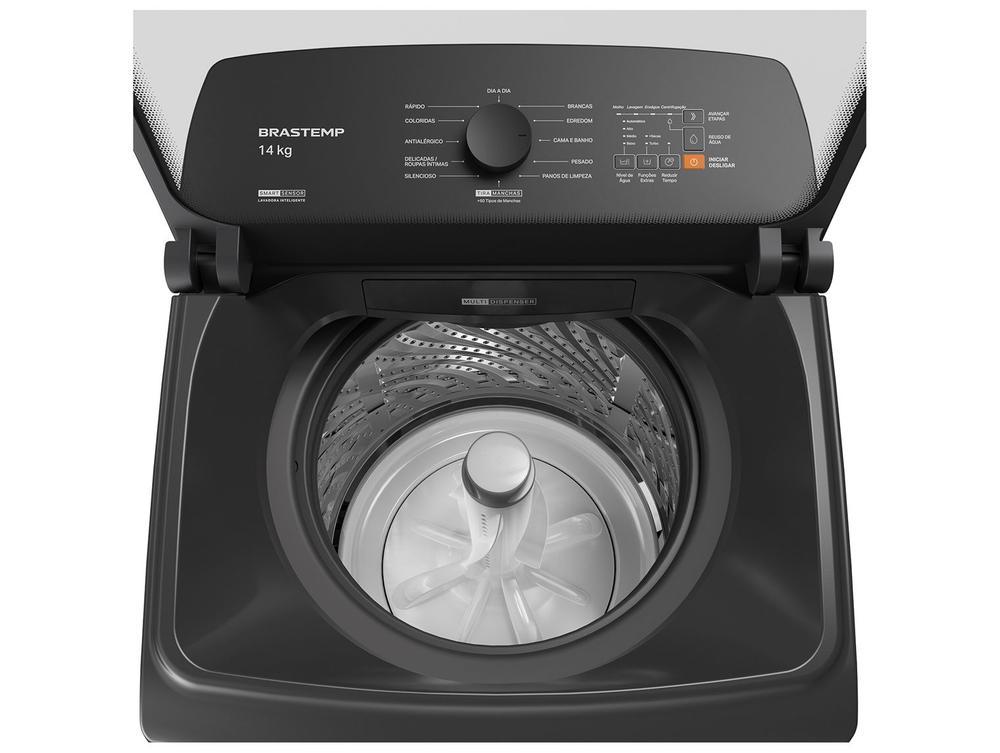 Lavadora de Roupas Brastemp 14kg Cesto Inox 12 Programas de Lavagem Cinza Platinum BWJ14A9 - 8