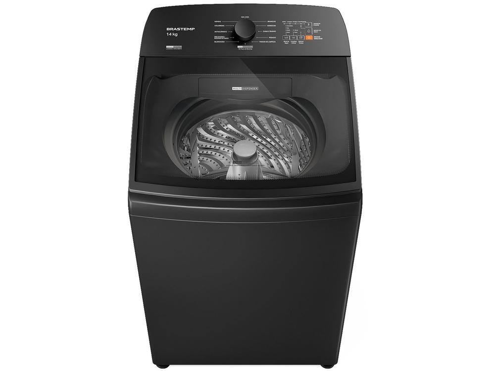 Lavadora de Roupas Brastemp 14kg Cesto Inox 12 Programas de Lavagem Cinza Platinum BWJ14A9 - 1