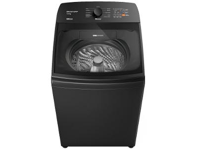 Lavadora de Roupas Brastemp 14kg Cesto Inox 12 Programas de Lavagem Cinza Platinum BWJ14A9