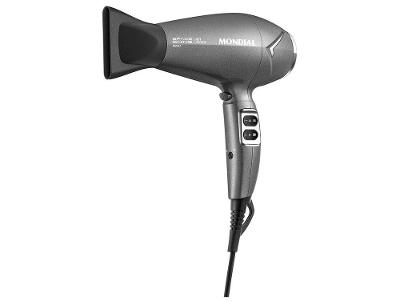 Secador de Cabelo Mondial Tourmaline Íon Grafite 2200W 2 Velocidades Space Shine SC-20-BI 74008-01