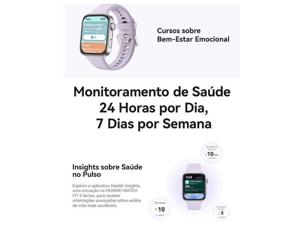 Smartwatch Huawei Watch Fit 4 Preto 4GB Bluetooth - 9