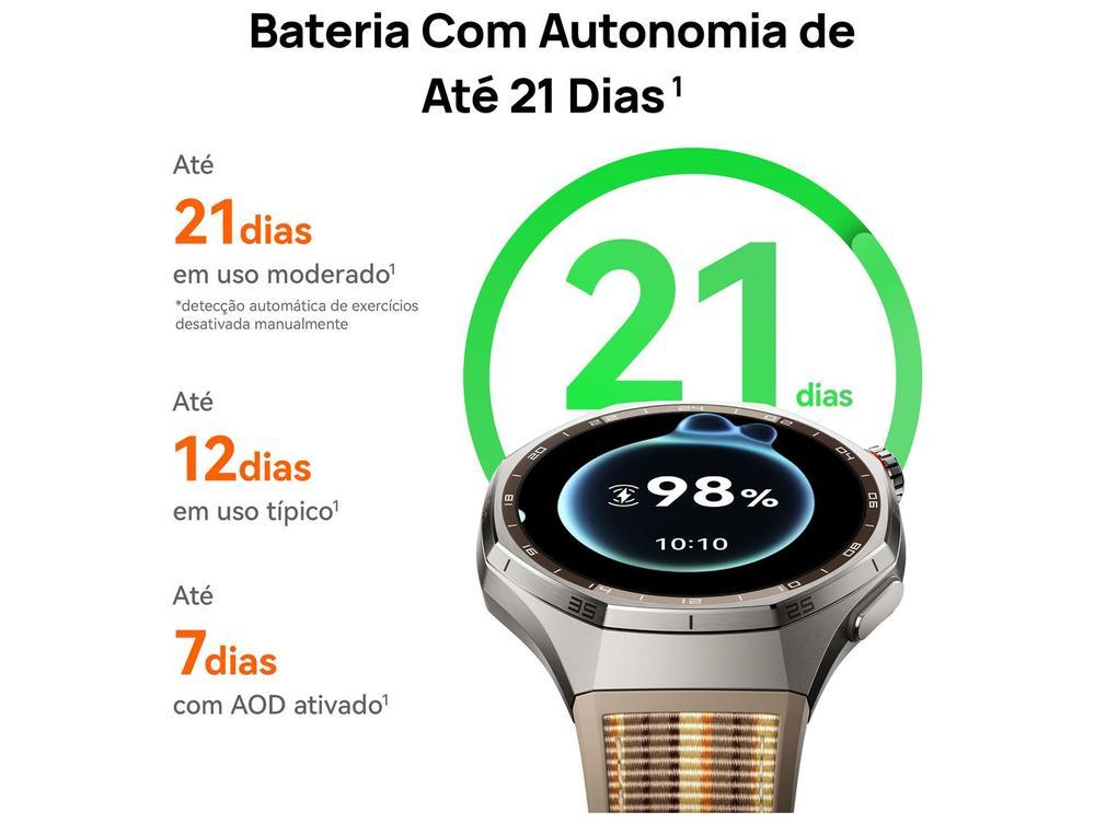 Smartwatch Huawei Watch GT 6 Pro 46mm Prata 64GB Bluetooth - 4