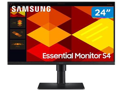 Monitor Full HD Flat Samsung Essential S4 LS24D400GALMZD 24" IPS