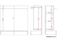 Painel para TV até 42" Móveis Albatroz Wave