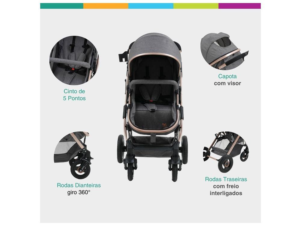Carrinho de Bebê com Bebê Conforto Maxi Baby Elysian até 22Kg - 4