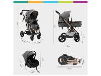 Carrinho de Bebê com Bebê Conforto Maxi Baby Elysian até 22Kg - 5