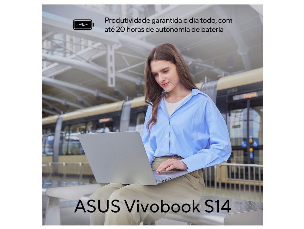 Notebook ASUS Vivobook S14 Intel Core Ultra 5 com IA Integrada 225H 16GB RAM 512SSD 14" Windows 11 - 5