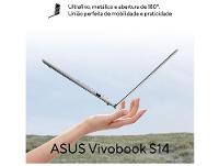 Notebook ASUS Vivobook S14 Intel Core Ultra 5 com IA Integrada 225H 16GB RAM 512SSD 14" Windows 11