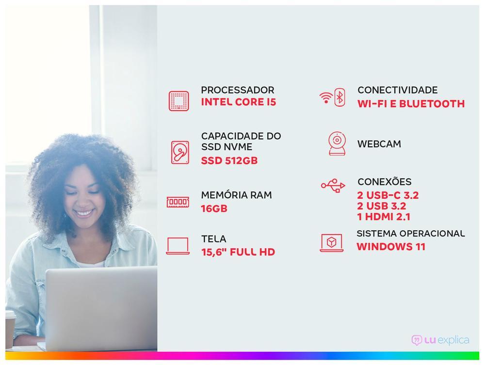 Notebook Acer Aspire Go 15 AG15-71P-59FH Intel Core i5 16GB RAM 512GB SSD 15,6” Full HD Windows 11 NX.JF6AL.00C - 2