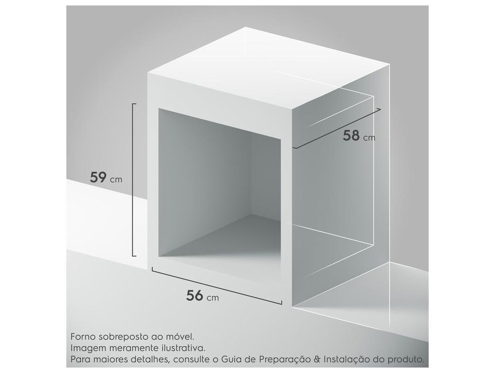 Forno Elétrico de Embutir Electrolux Multifuncional 80L Preto OE9XB - 2