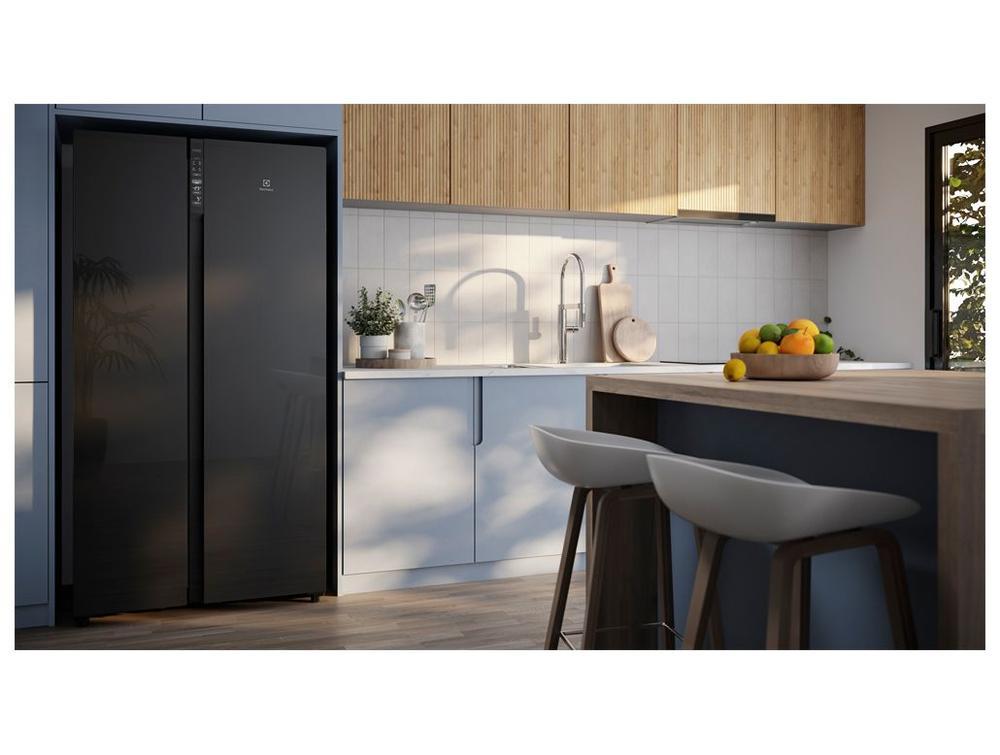Geladeira/Refrigerador Electrolux Frost Free Side by Side Preto 531L ES5GB - 7