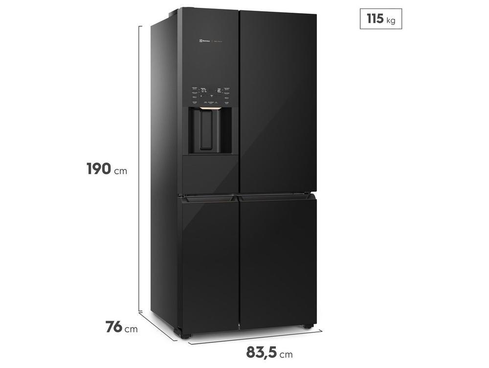 Geladeira/Refrigerador Electrolux Frost Free Side by Side Preto 583L IQ8IB - 9