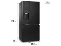 Geladeira/Refrigerador Electrolux Frost Free Side by Side Preto 583L IQ8IB - 9