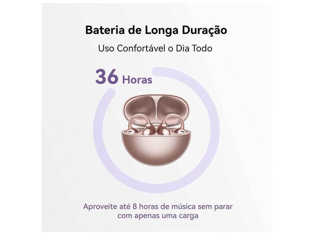 Fone de Ouvido Bluetooth Huawei FreeClip com Microfone True Wireless Preto - 4