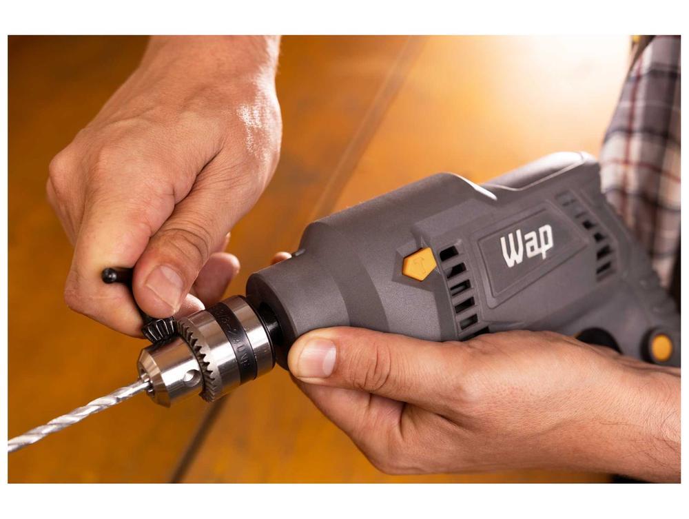 Furadeira e Parafusadeira de Impacto Wap 700W com Maleta 14 Peças WF 700K10 - 9