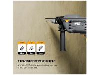 Furadeira e Parafusadeira de Impacto Wap 700W com Maleta 14 Peças WF 700K10 - 8
