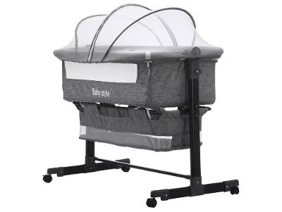 Berço Portátil Desmontável Baby Style Co-Sleeper até 9kg Cinza
