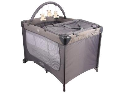 Berço Portátil Desmontável Baby Style Joly Cinza