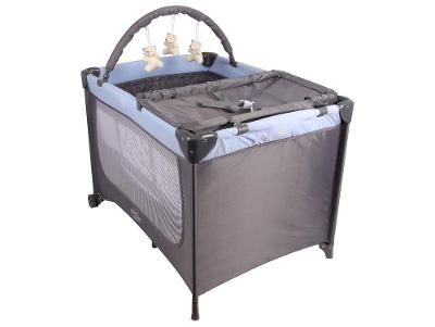 Berço Portátil Desmontável Baby Style Joly com Mosquiteiro Azul