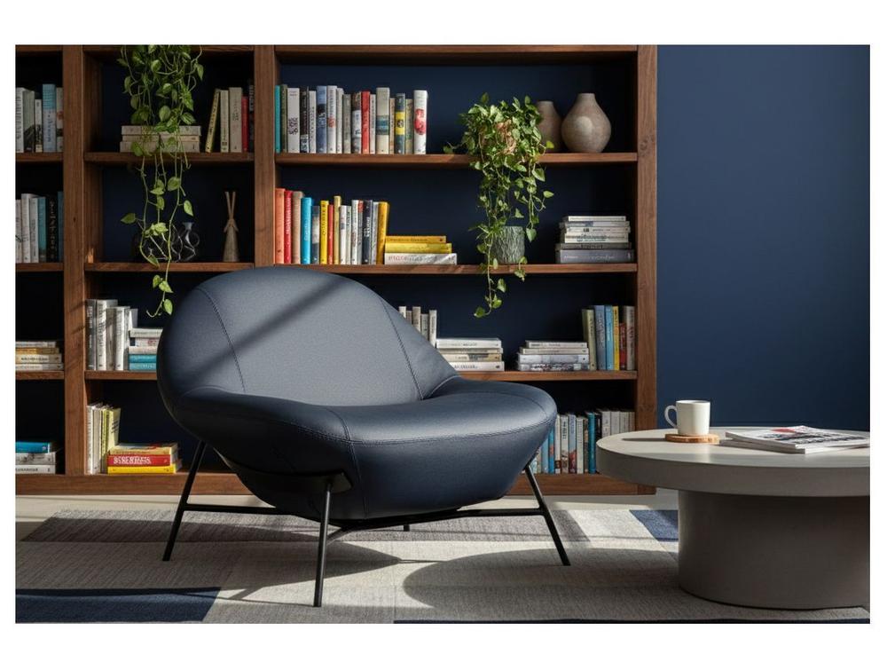 Poltrona Decorativa Moderno Toro Bianco Aba 3076 - 2