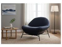 Poltrona Decorativa Moderno Toro Bianco Aba 3076 - 3