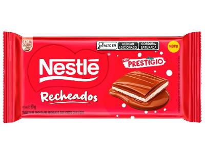 Barra de Chocolate Recheados Prestígio com Creme com Coco 90g Nestlé