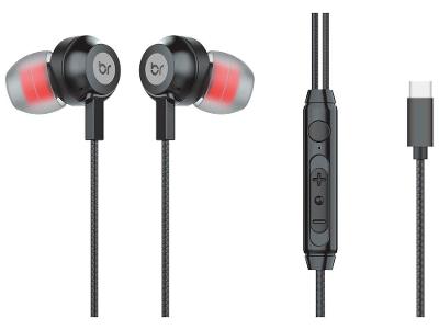 Fone de Ouvido Bright Ghost com Microfone Cancelamento de Ruído Esportivo Intra-auricular Preto