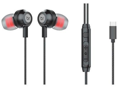 Fone de Ouvido Bright Ghost com Microfone Cancelamento de Ruído Esportivo Intra-auricular Preto