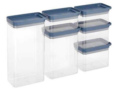 Jogo de Porta-Mantimentos Herméticos Retangulares Electrolux Experience 6 Peças