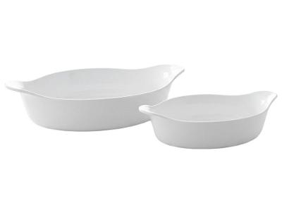 Conjunto de Assadeiras de Vidro Marinex Opaline 2 Peças