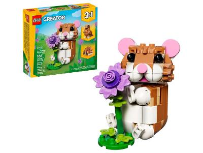 LEGO Creator 3 em 1 Hamster Adorável com Flor