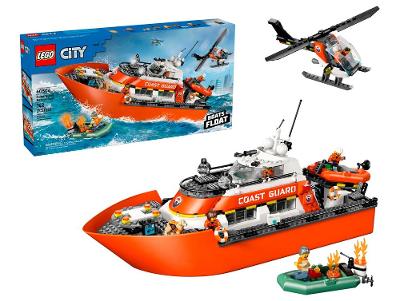 LEGO City Barco e Helicóptero de Resgate 60504