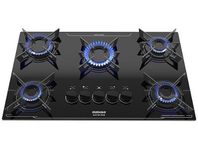 Cooktop 5 Bocas a Gás GLP Itatiaia Preto Electra Plus