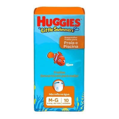 Fralda Shortinho Huggies Little Swimmers M/G 12 a 15kg 10 Unidades